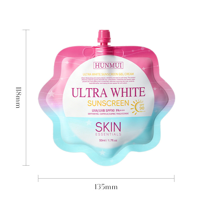 Ultra White Sunscreen Gel Cream SPF90 PA+++, 50ml