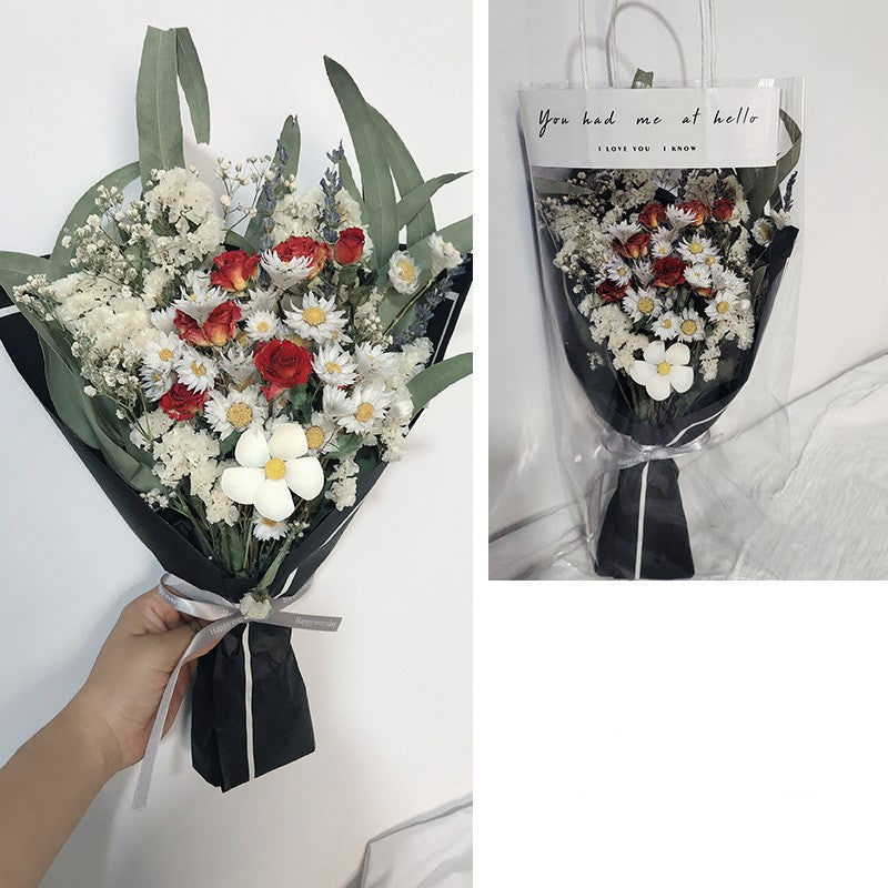 Festive Flower Bouquet with Fireworks Hand Decoration - Multiple Styles
