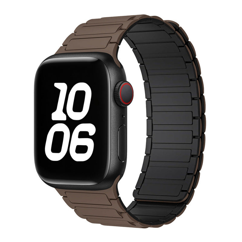 Magnetic Sports Silicone Watch Strap - Compatible with Apple Watch 38-49mm