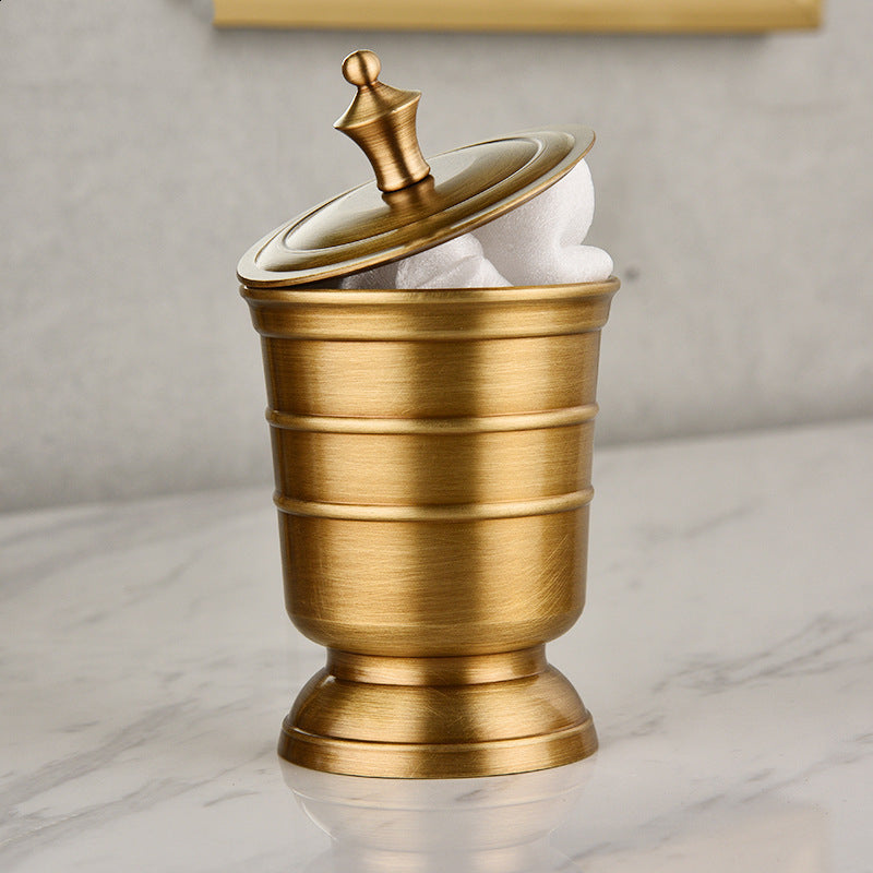 Bathroom Accessory Set Copper 6-Piece Bathroom Storage Organizer