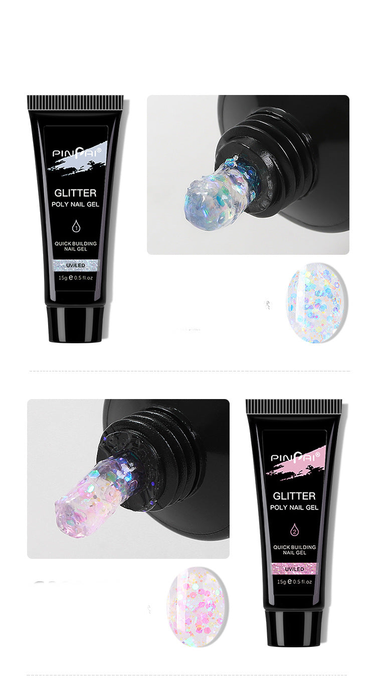 Nail Extension Glue with Sequin Gel - 15g