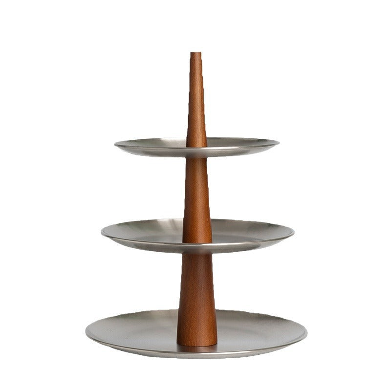 Multi-Layer Stainless Steel Storage Rack for Home Entryway Organization