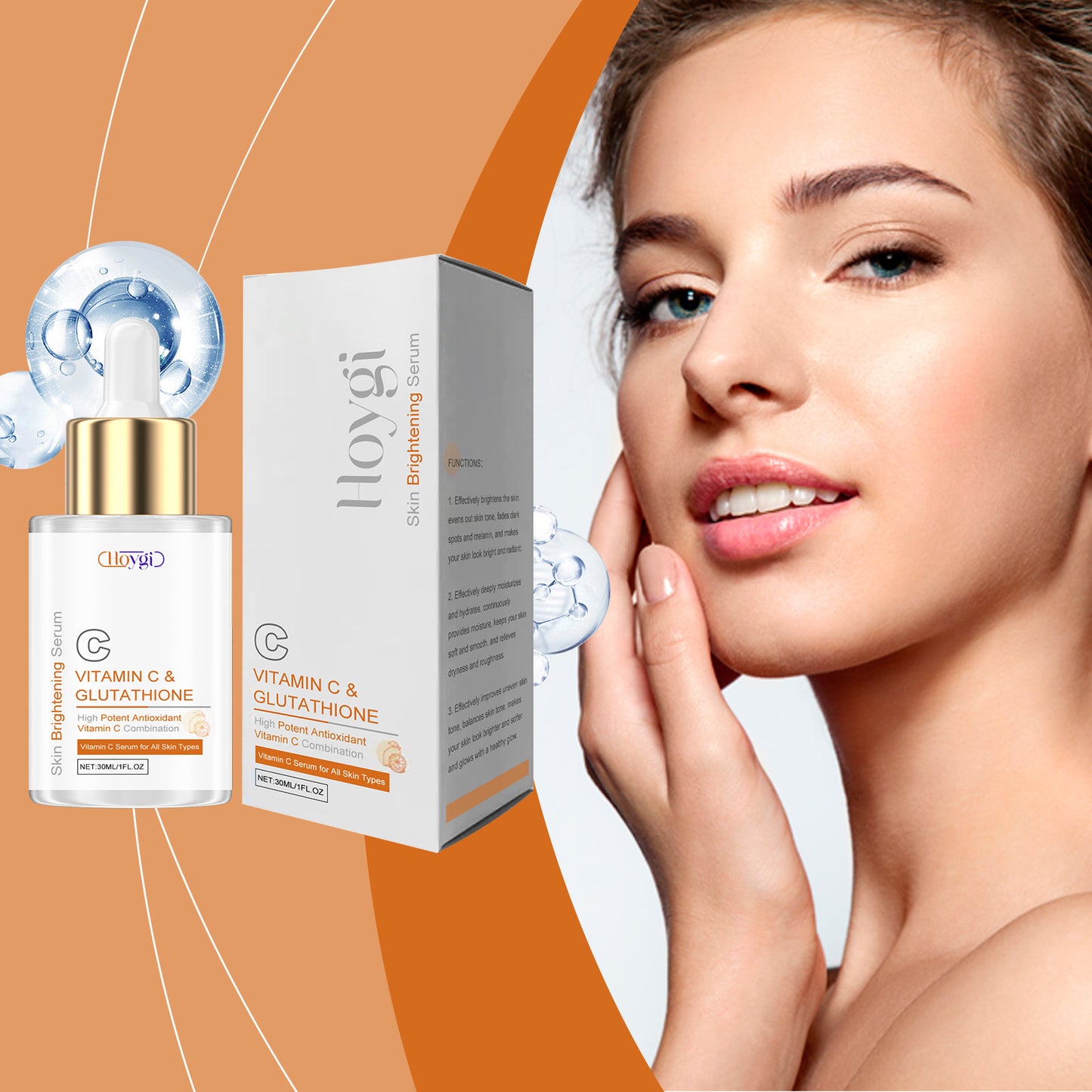 Vitamin C Brightening Facial Essence 30ml - Hydrating & Rejuvenating Skin Care