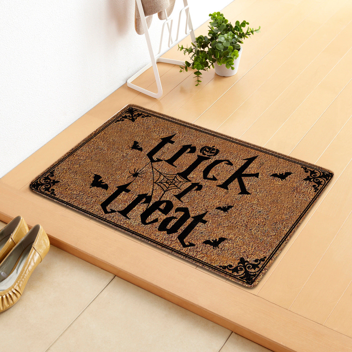 Halloween Letter Door Mat - Modern Rectangular Floor Carpet for Home & Garden