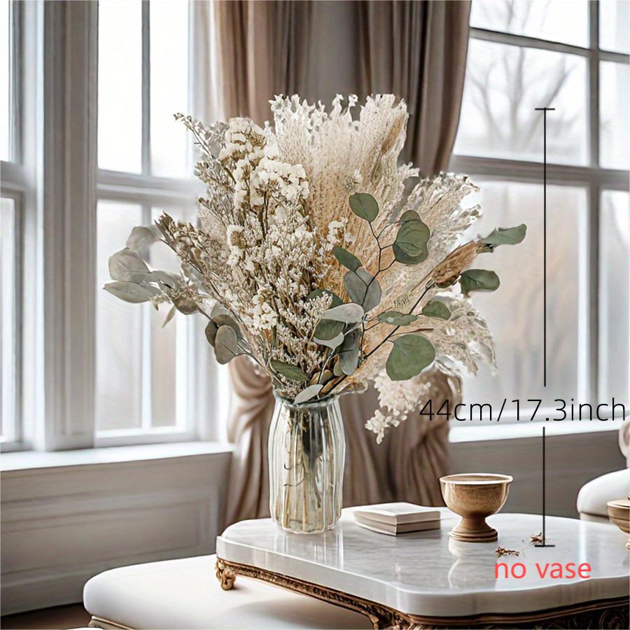 Dried Flower Bouquet - Preserved Grass Flower Arrangement for Home Decor