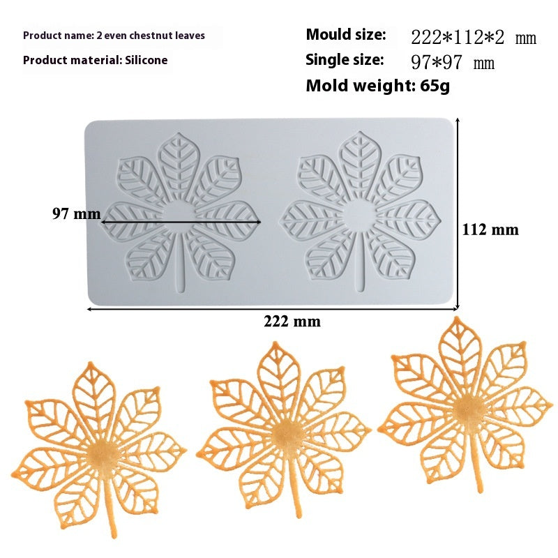 Christmas Tree Decoration Silicone Mold for Cake and Candy - Hollow Chip Swing Plate