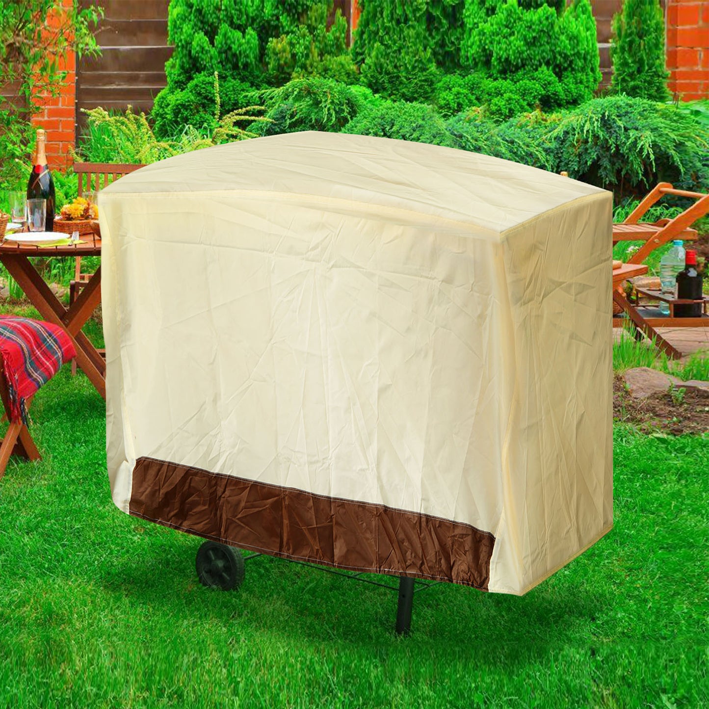 Waterproof BBQ Grill Cover - 210D Oxford Cloth, Weatherproof Protection