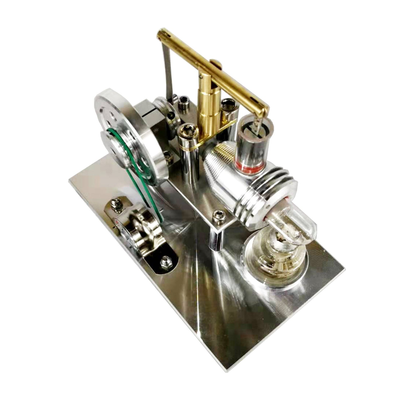 Experimental Stirling Engine Model Micro Engine - Silver