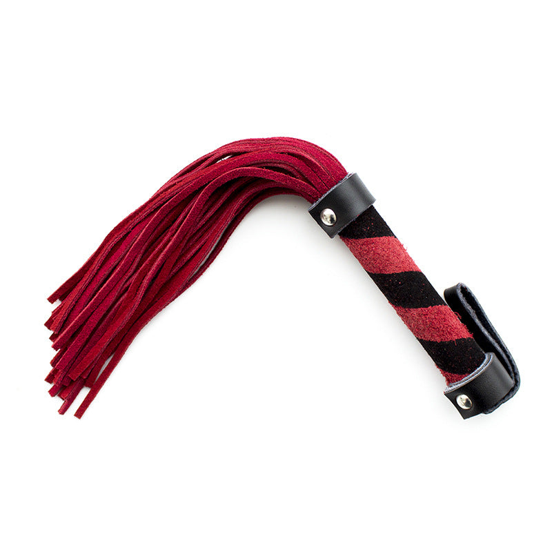 Leather Short Whip for Training and Couple Play - Small Genuine Leather BDSM Toy