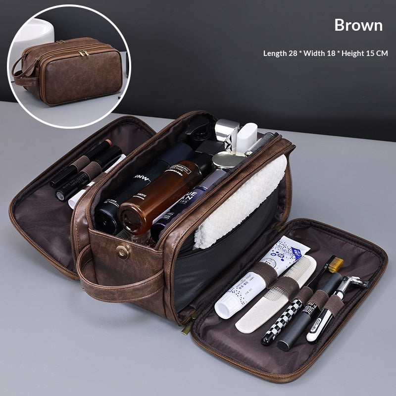 Three-Compartment Multifunctional Waterproof Men’s Toiletry Bag