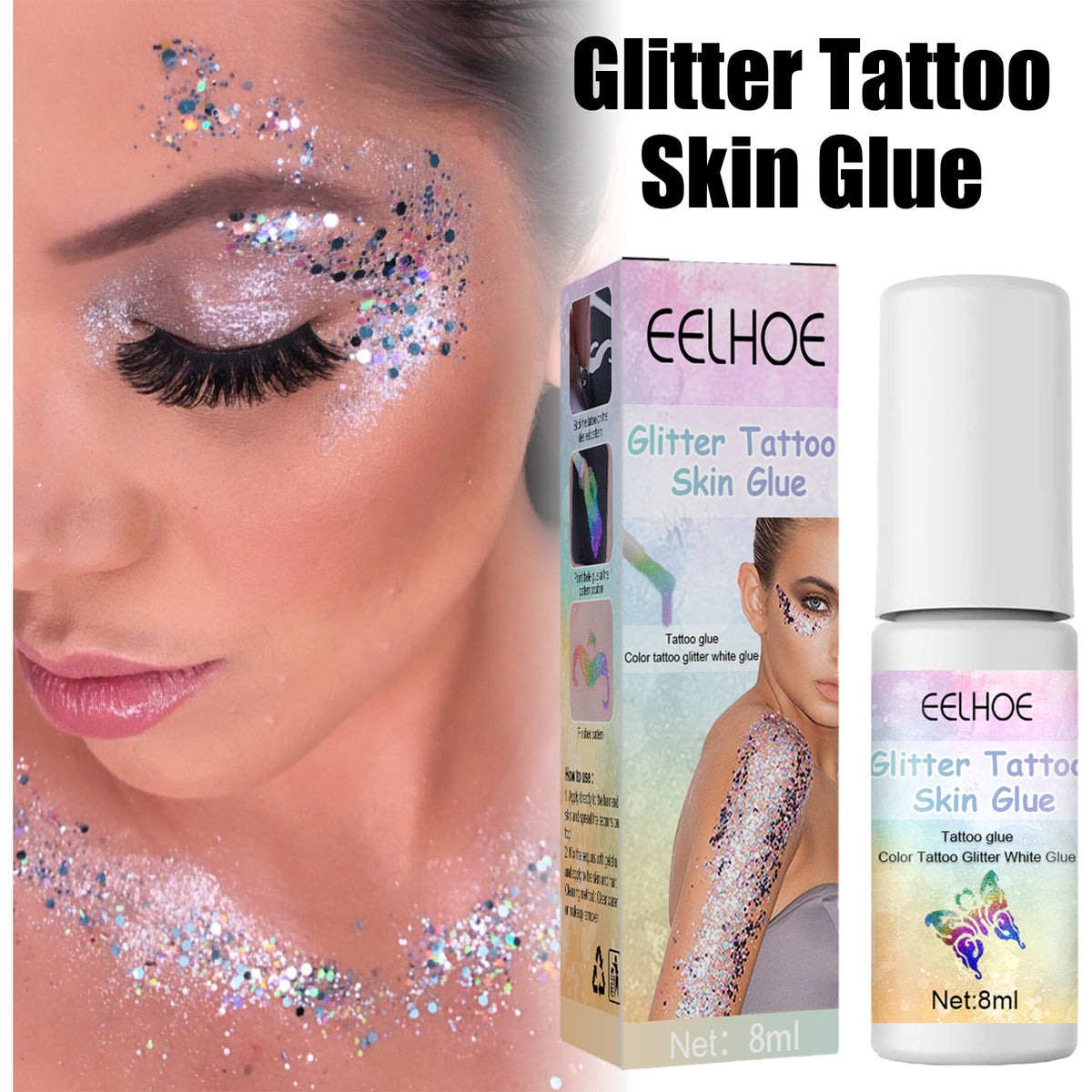 Glitter Glue for Body & Facial Makeup - 8ml