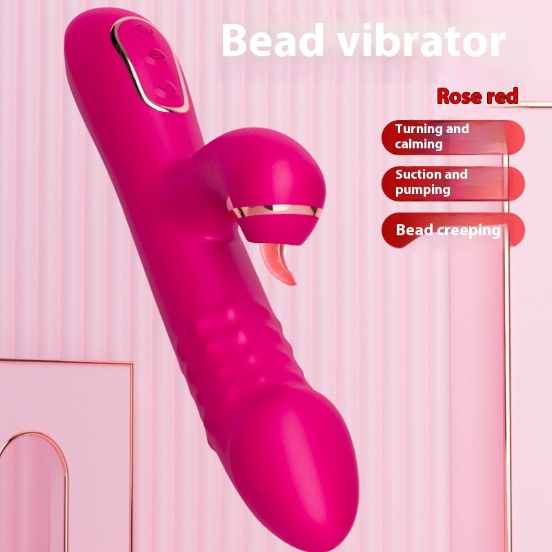 Automatic Frequency Conversion Telescopic Massage Device - Waterproof Silicone with USB Charging