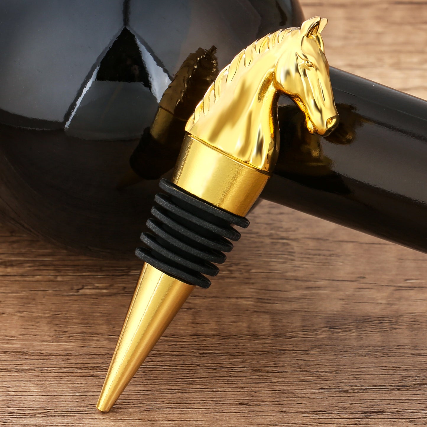 Horse Head Wine Bottle Stopper - Fun Animal-Shaped Design