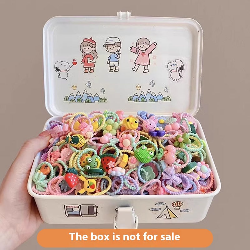 Children's Cute Baby Hair Rope Headband - Highly Elastic, No Hurt, 20PCs Set