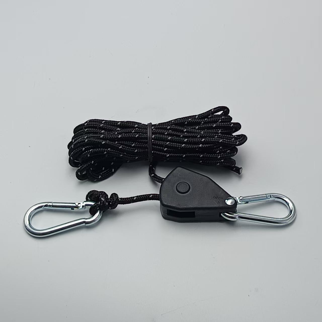 Adjustable Metal Pulley Rope Buckle for Camping and Outdoor Use
