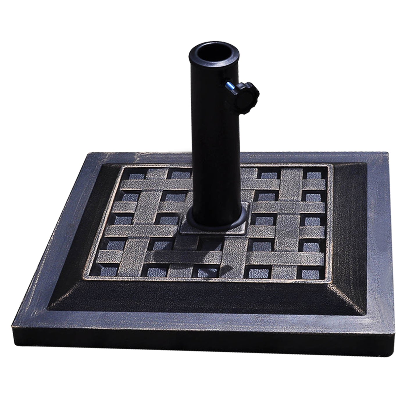 17.5 Inch Heavy Duty Square Umbrella Base Stand - 30 Lbs