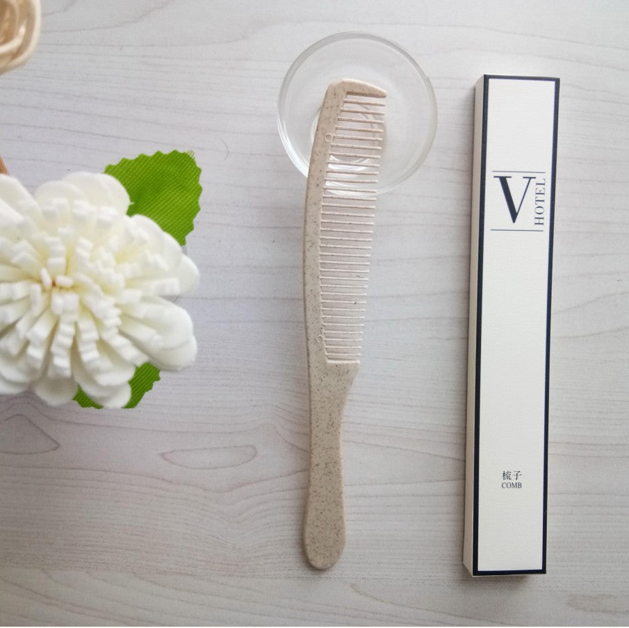Disposable Wheat Straw Toothbrush Set with Toiletry Accessories
