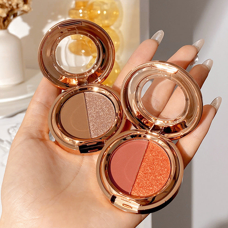 Colorful Eyeshadow Palette with Matte and Glitter Finishes - Multiple Shades