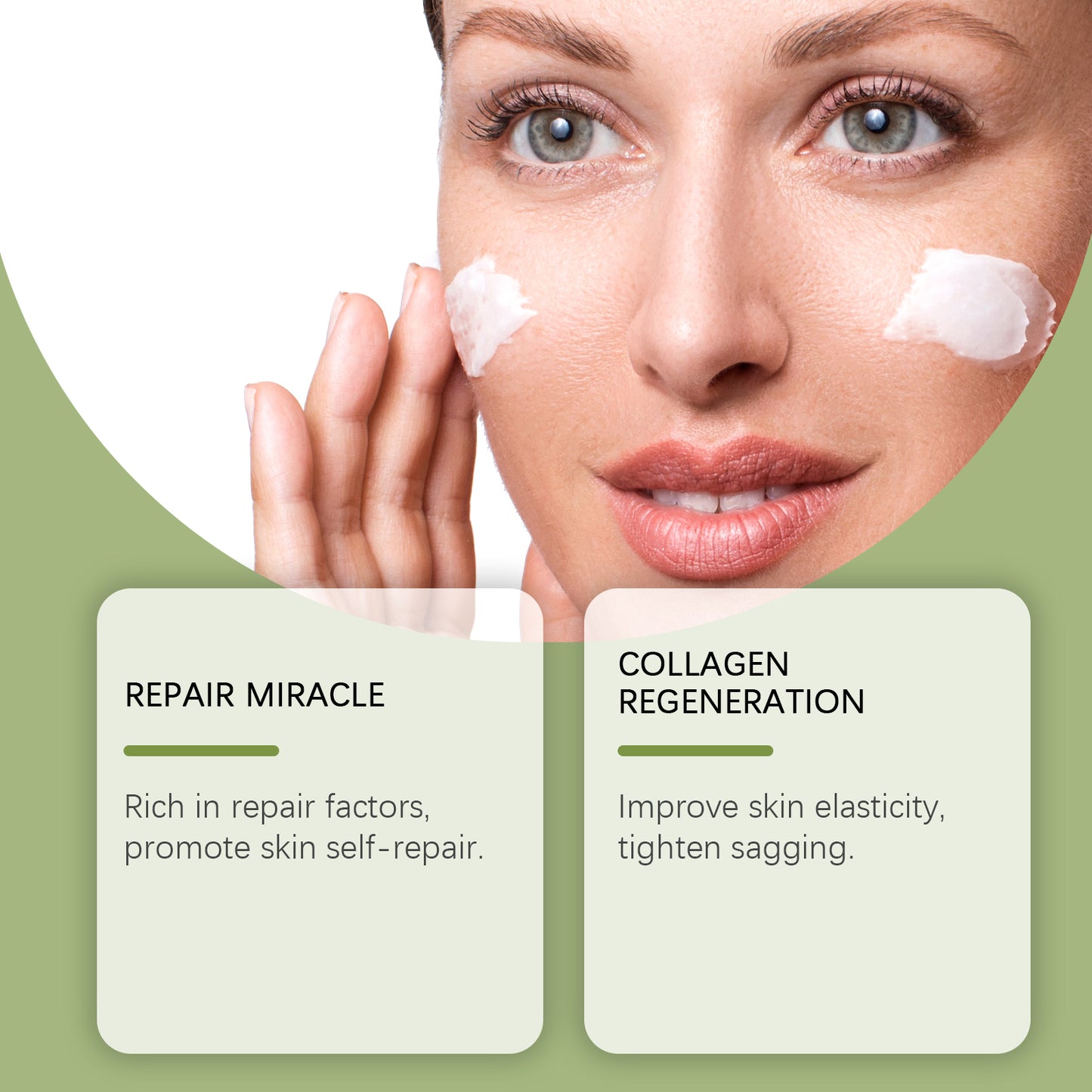 Moisturizing Face and Body Cream with Collagen and Vitamin E - 50g