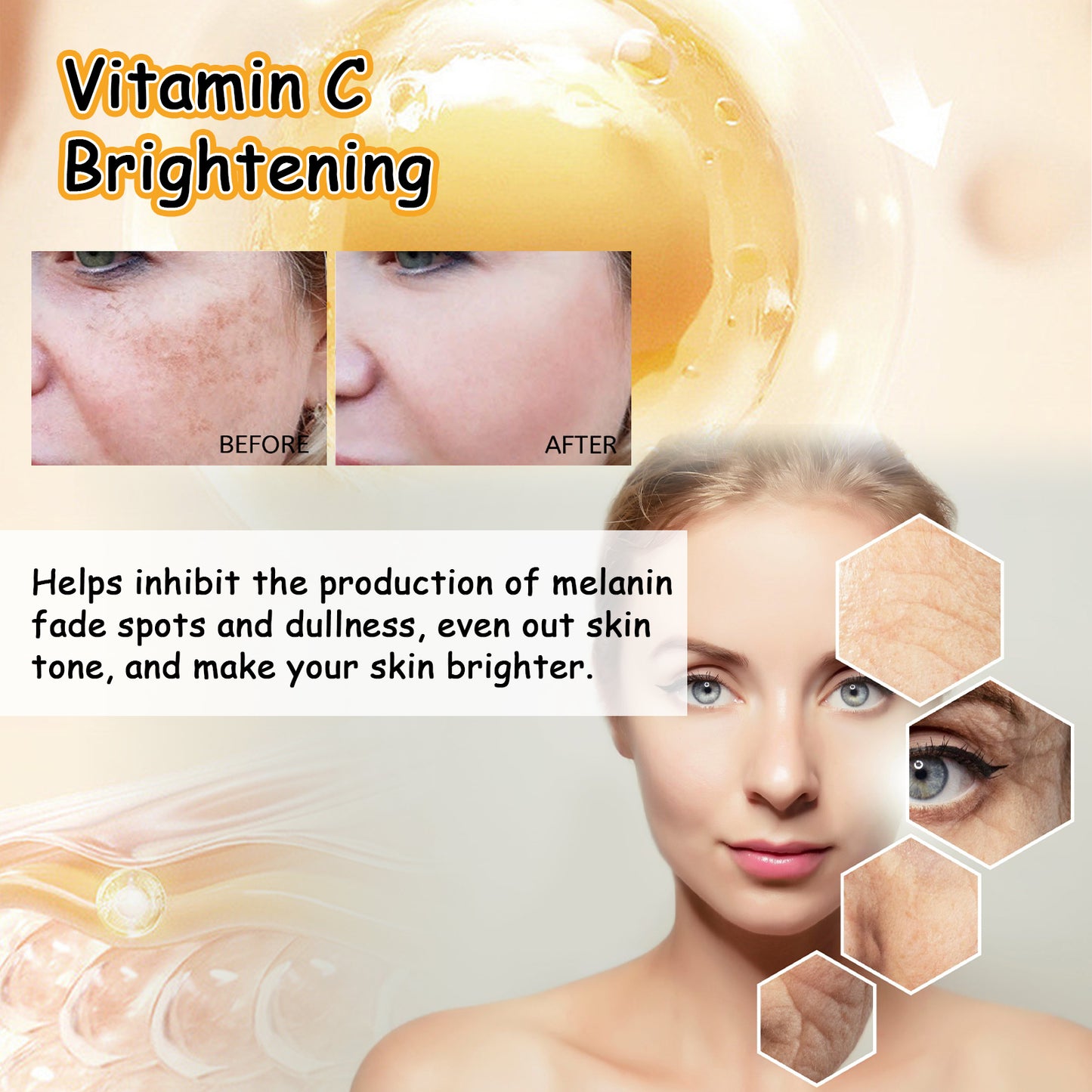 Vitamin C Brightening Face Cream - Moisturizing & Anti-Aging Skincare