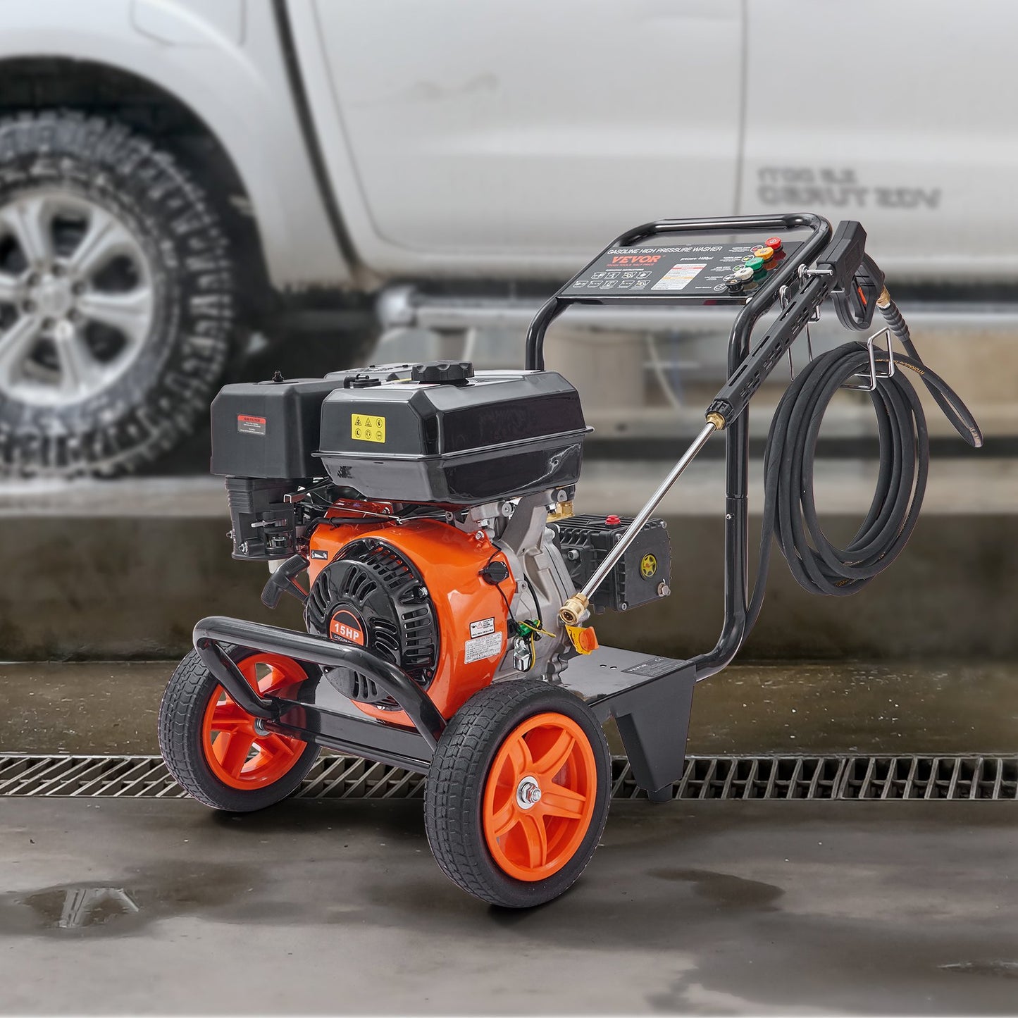 Gas Pressure Washer 4400 PSI 4.0 GPM Gas-Powered Cleaning Machine with Copper Pump