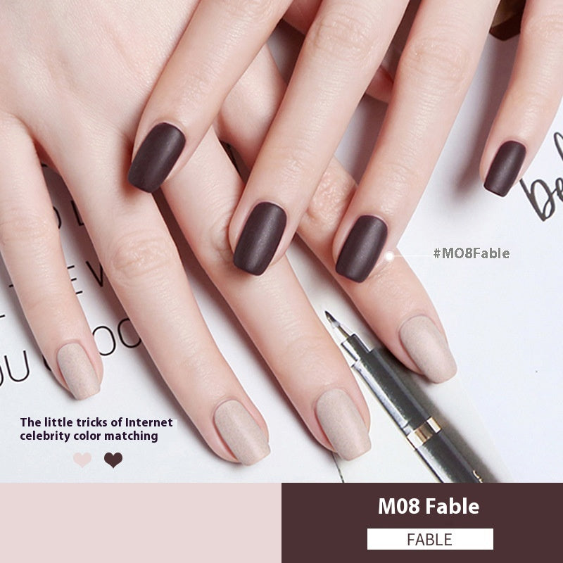 Durable Nail Polish - Waterproof, Quick-Drying, Frosted & Matte Styles