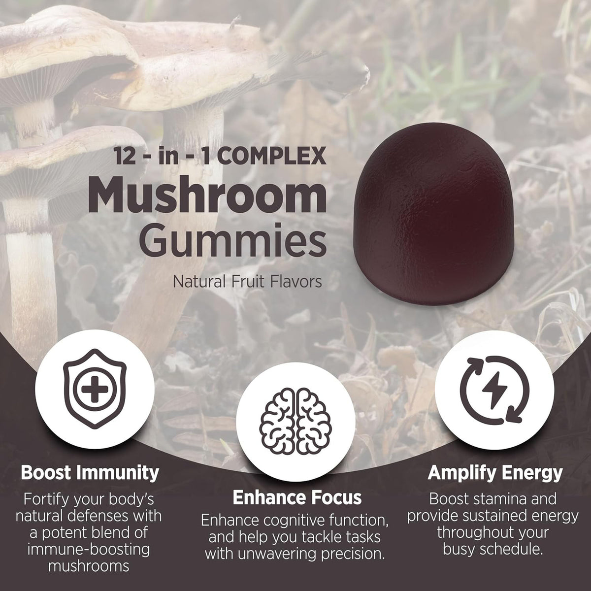 Mushroom Jelly Gummy 60 Tablets
