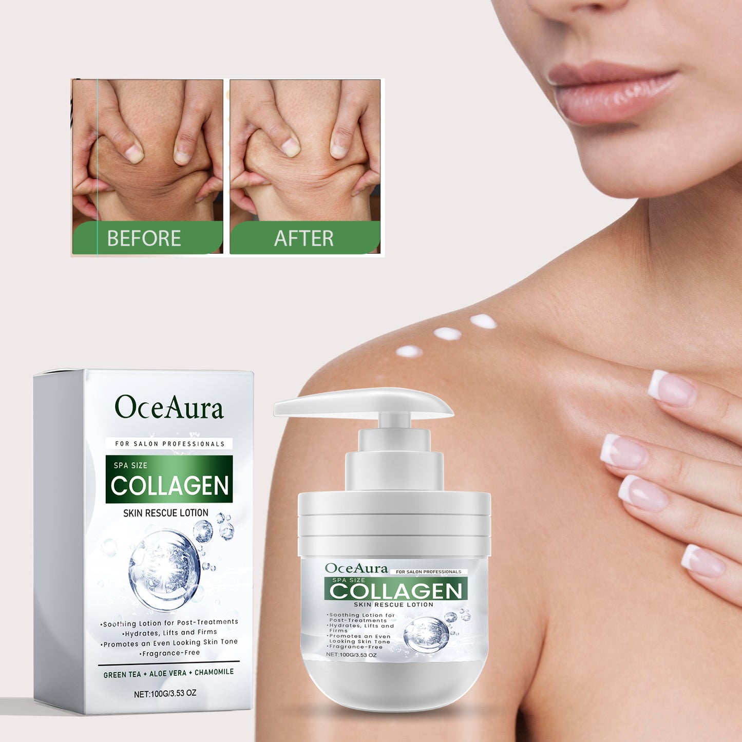 Firming Collagen Body Cream - Moisturizing & Smoothing Skin Repair Lotion