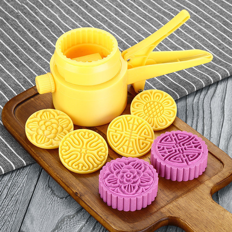 Moon Cake Mold Kit - Buckle Type Snow Skin Printing Tool for Traditional Mooncakes