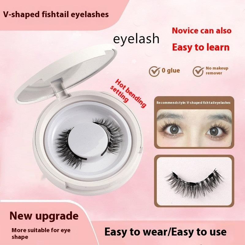 Magnetic False Eyelashes - Natural Mink Lash Set with Applicator Tool