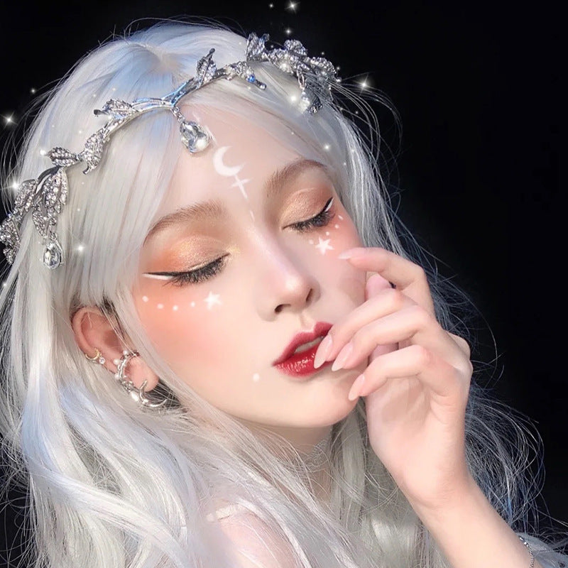 Forest Leaves Crown Bridal Hairpin Headdress – Silver
