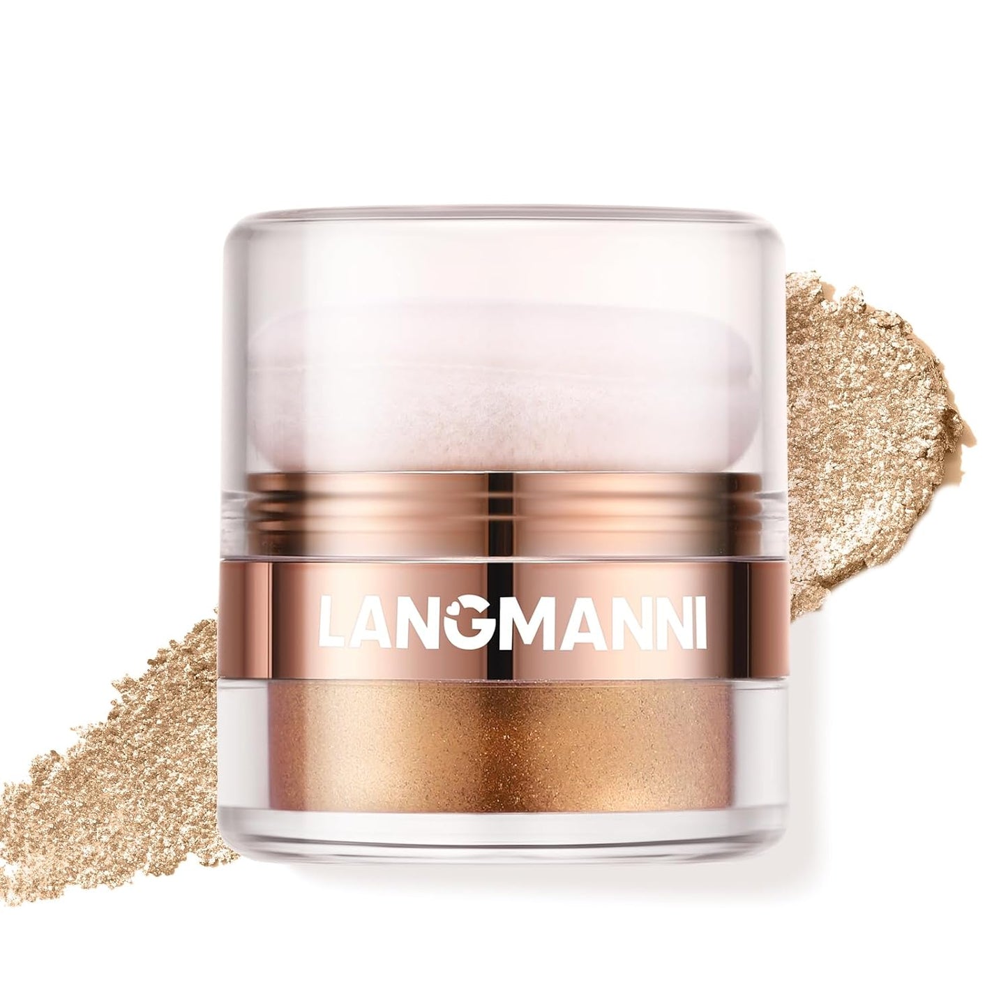 Glitter Highlighter Powder - Shimmer Makeup for Face, Eyes, and Body