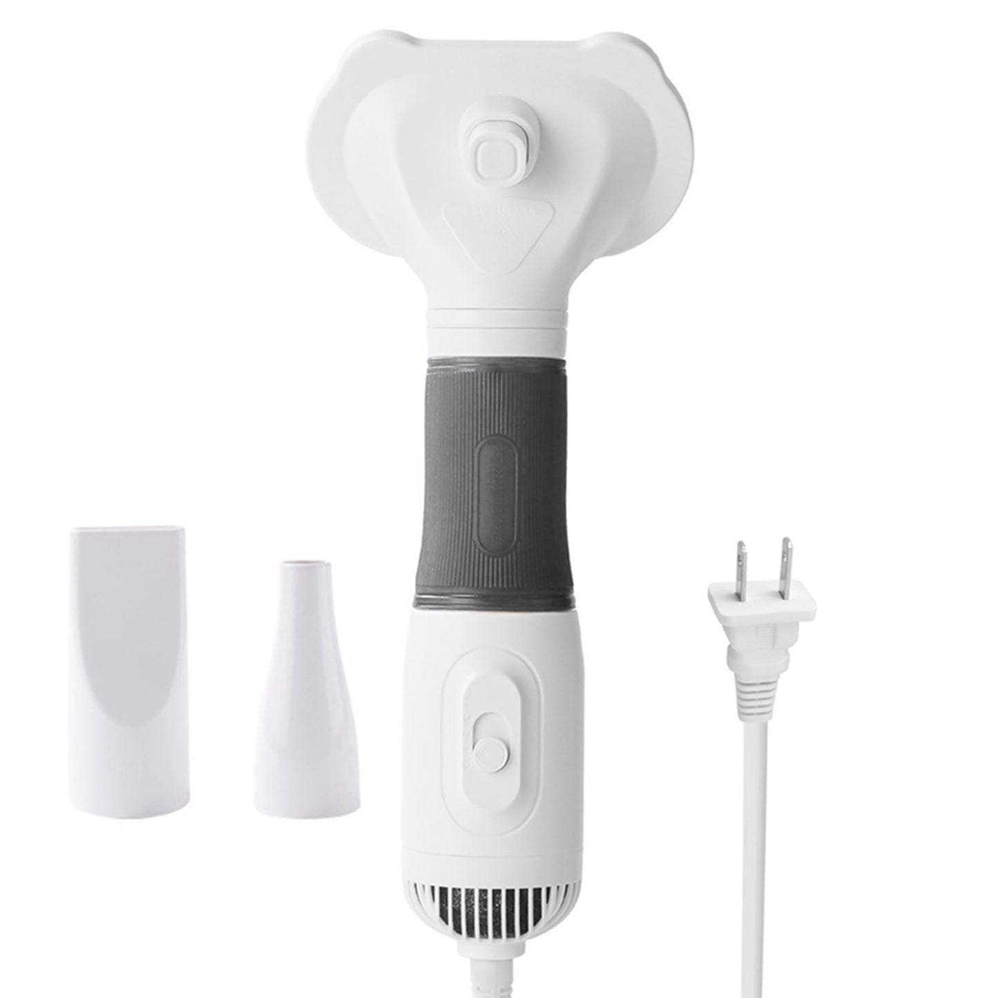Pet Hair Dryer with Slicker Brush 600W Low Noise 3-Temperature Grooming Tool for Dogs and Cats