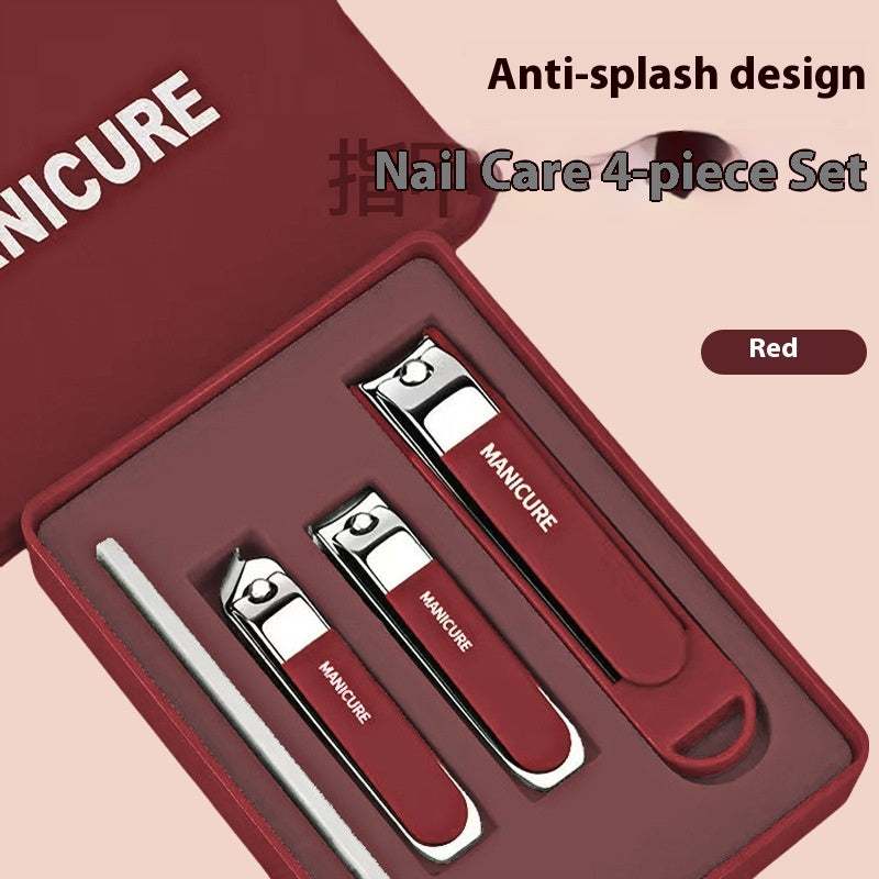 Nail Clippers Set 6 Pieces Anti-Splash Large Opening Manicure Tool