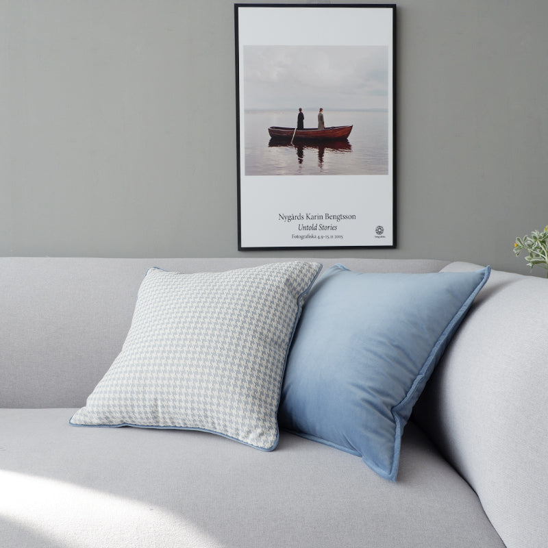 Modern Blue Throw Pillow Cover 45x45cm Sofa Cushion Cover Nordic Style