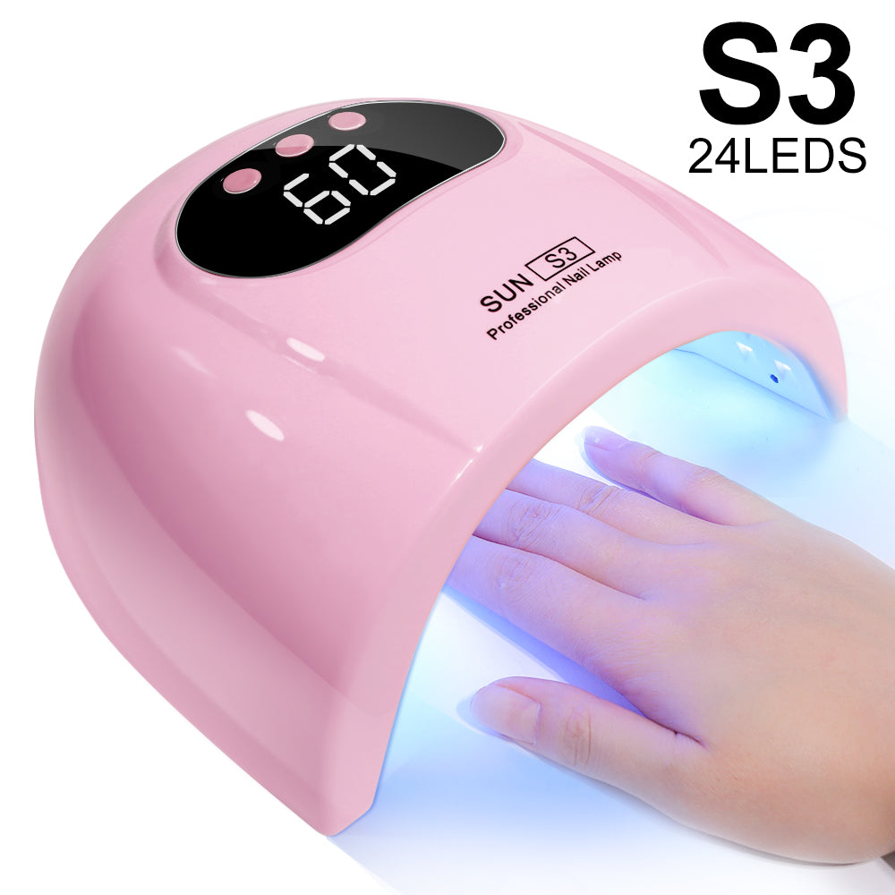Professional UV LED Nail Lamp - Fast Curing Gel Polish Dryer with Timer
