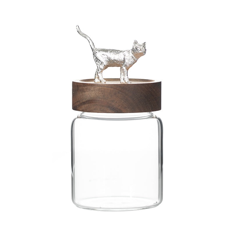 Luxury Glass Sealed Can Tea Pot with Household Storage Jar