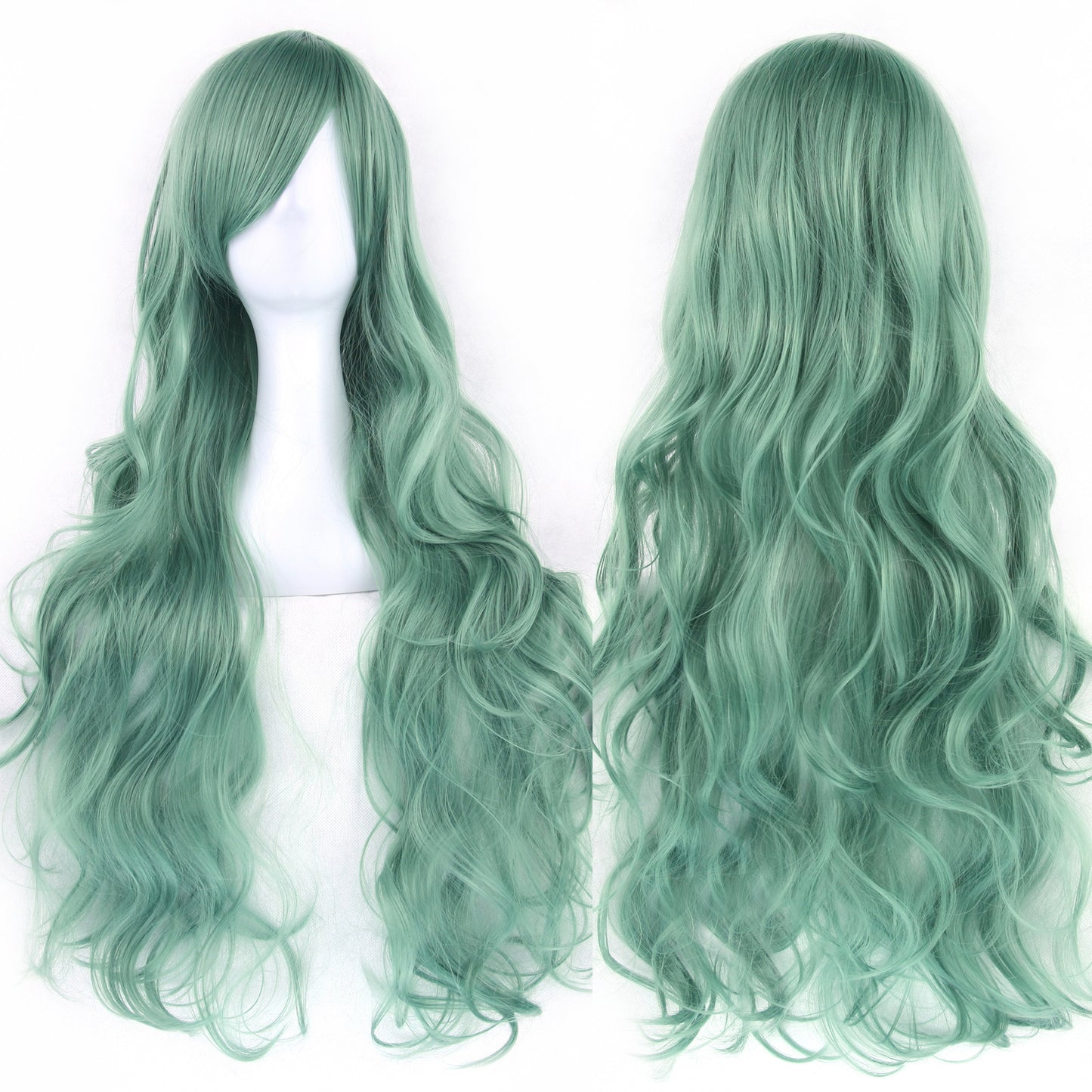 Colorful Cosplay Wig with High-Temperature Fiber, Long Curly Style