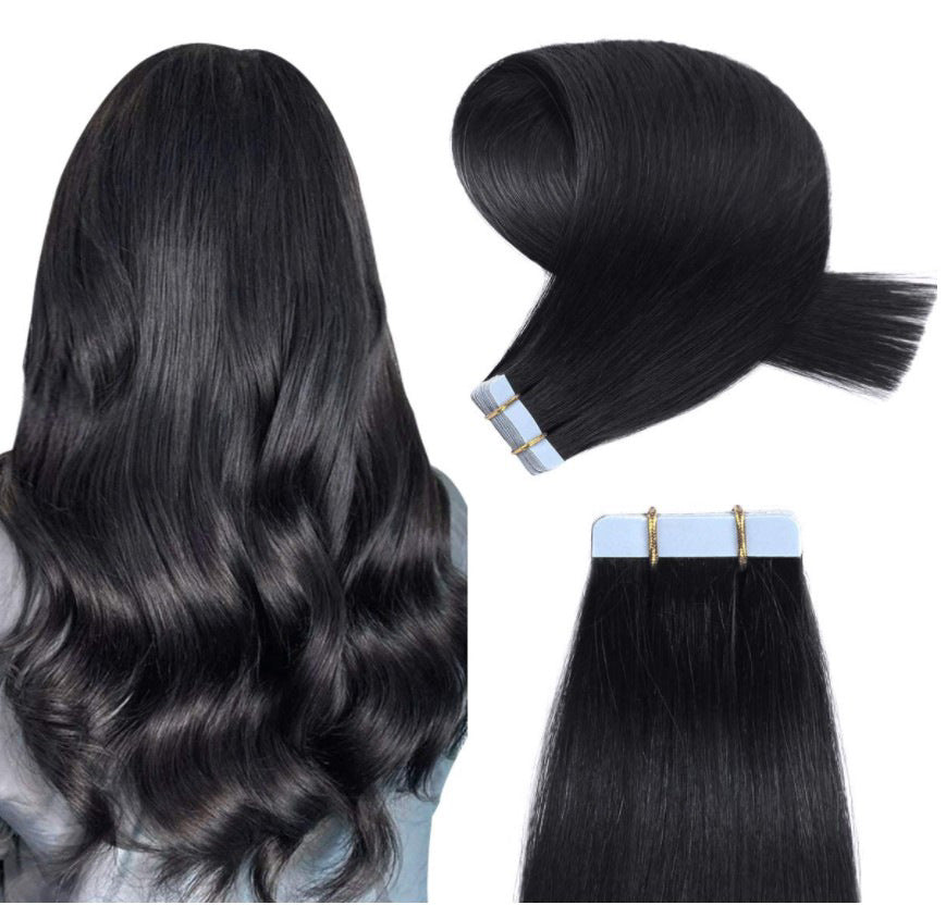 No Trace Invisible Hair Extension Piece - Real Human Hair, Fully Hand-Woven, 14-20 Inch