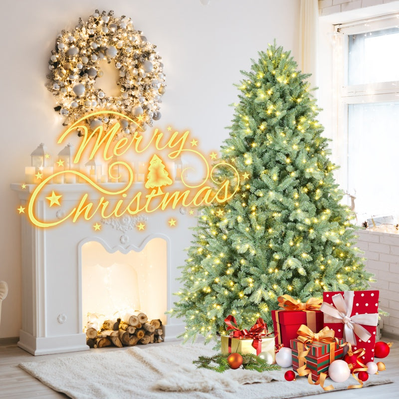 Artificial Christmas Tree - PE/PVC Mixed with Warm White LED Lights
