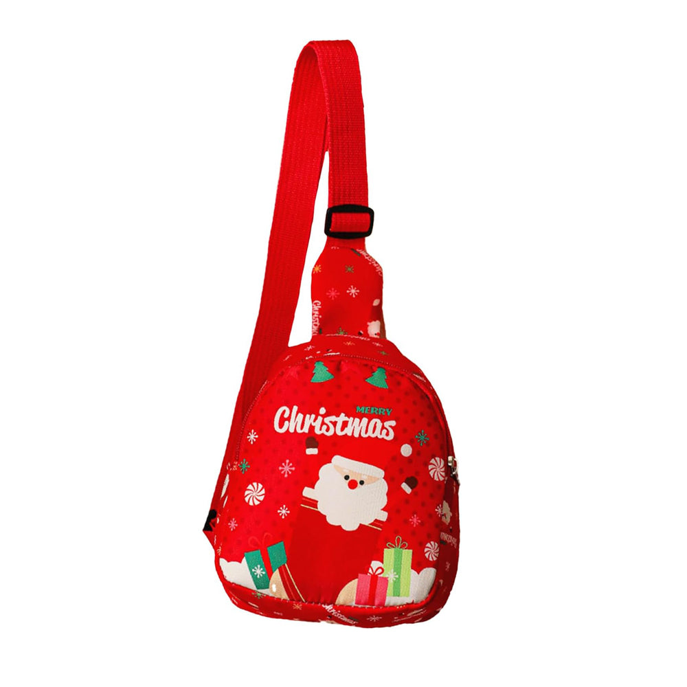 Christmas Sling Backpack Purse - Festive Gift Bag for Holidays
