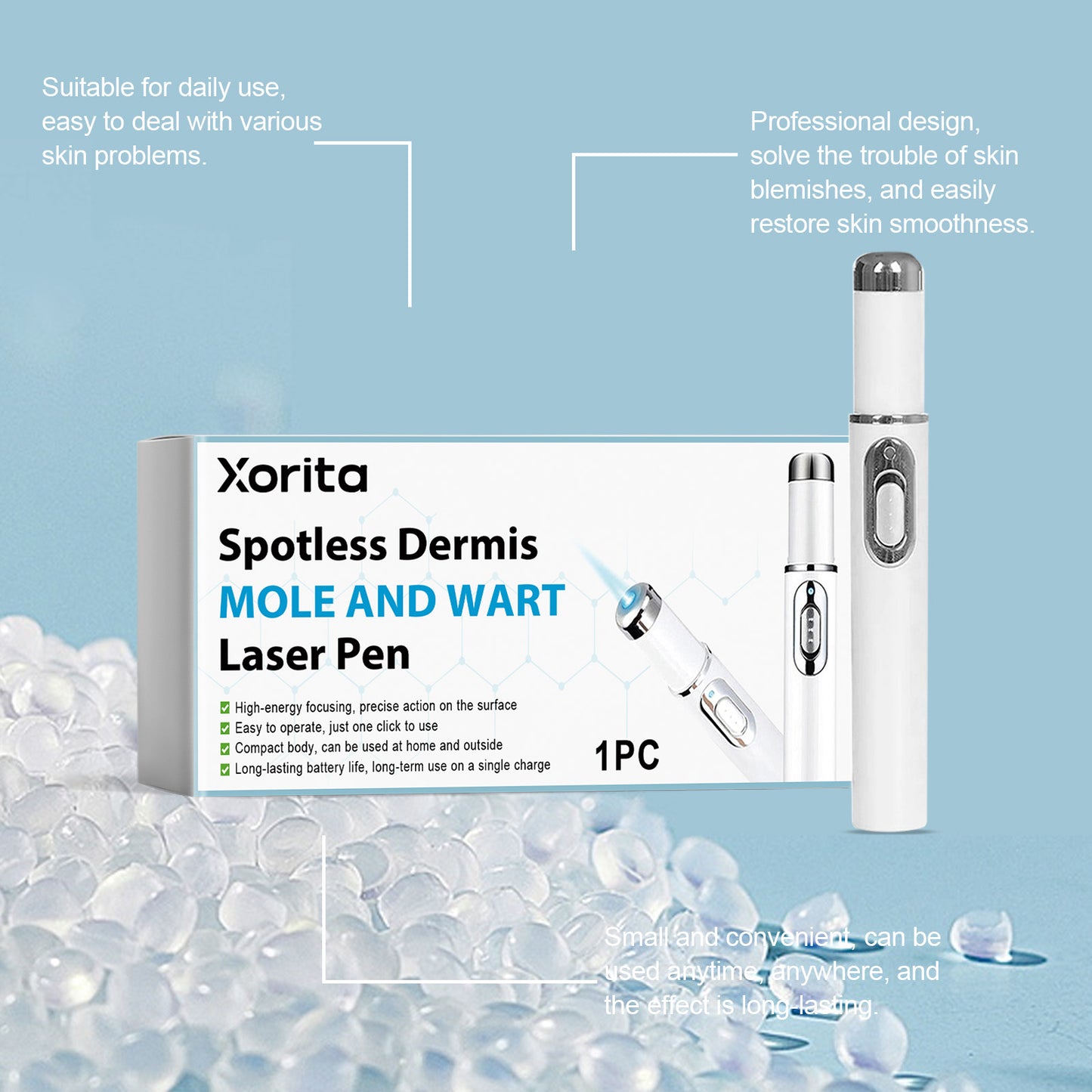 Face Skin Care Laser Pen - Portable Skin Treatment Device