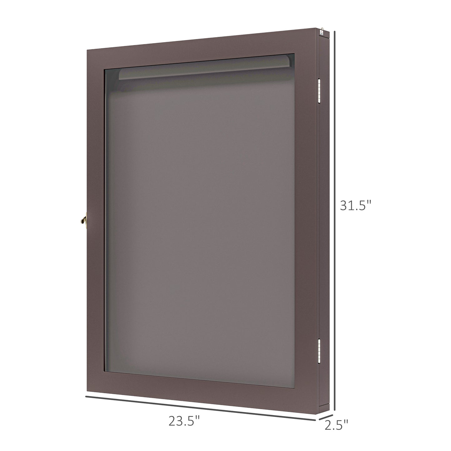 23.5" x 31.5" UV-Resistant Jersey Display Case - Brown