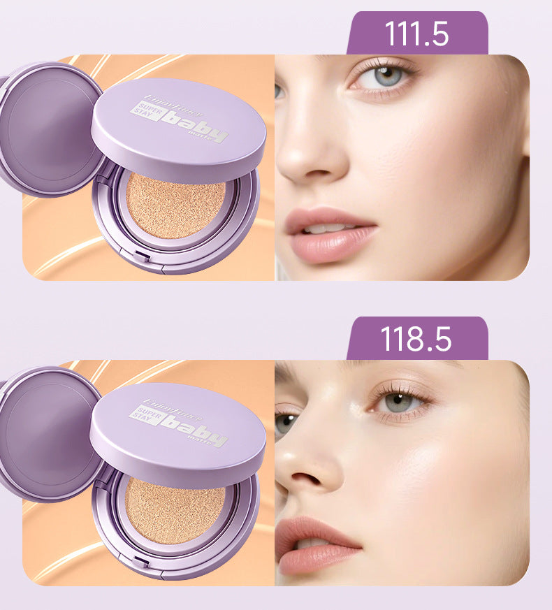 Longwear Matte Cushion Foundation for All Skin Types - Unisex Makeup Set