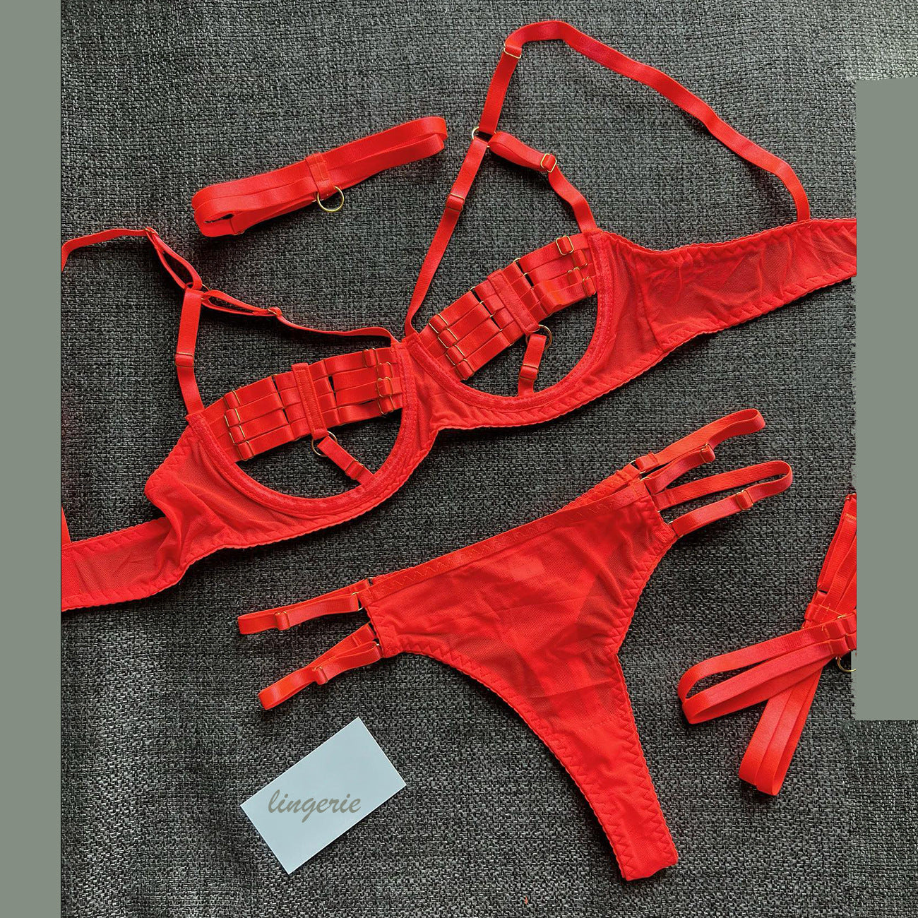European & American Women's Lingerie Set - Sexy Thin Underwear Suit