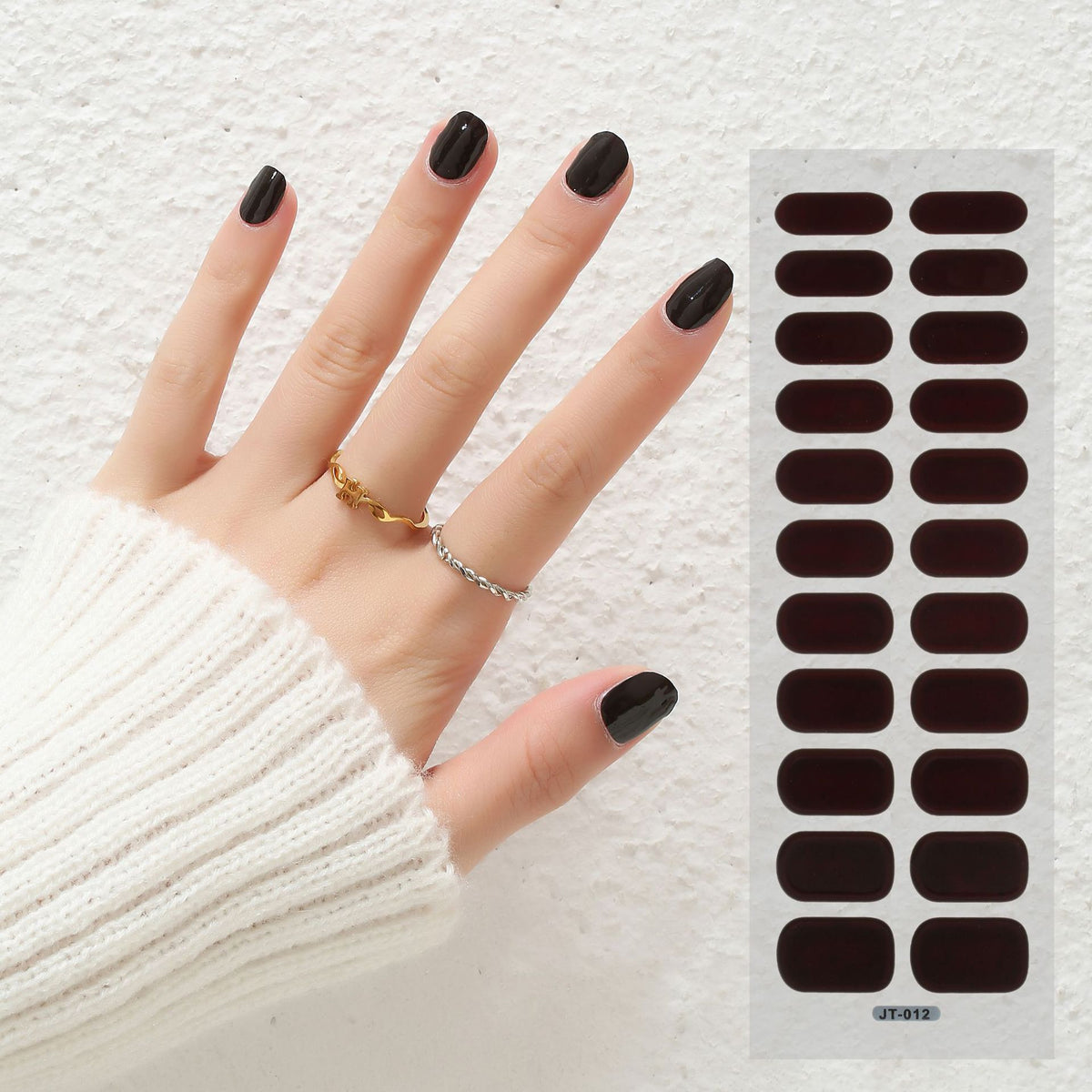 Semi-Curing Nail Art Stickers with Phototherapy Gel for Nail Art Kits