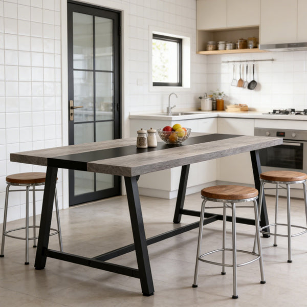 Spacious Rectangular Dining Table - Seats 6-8 People