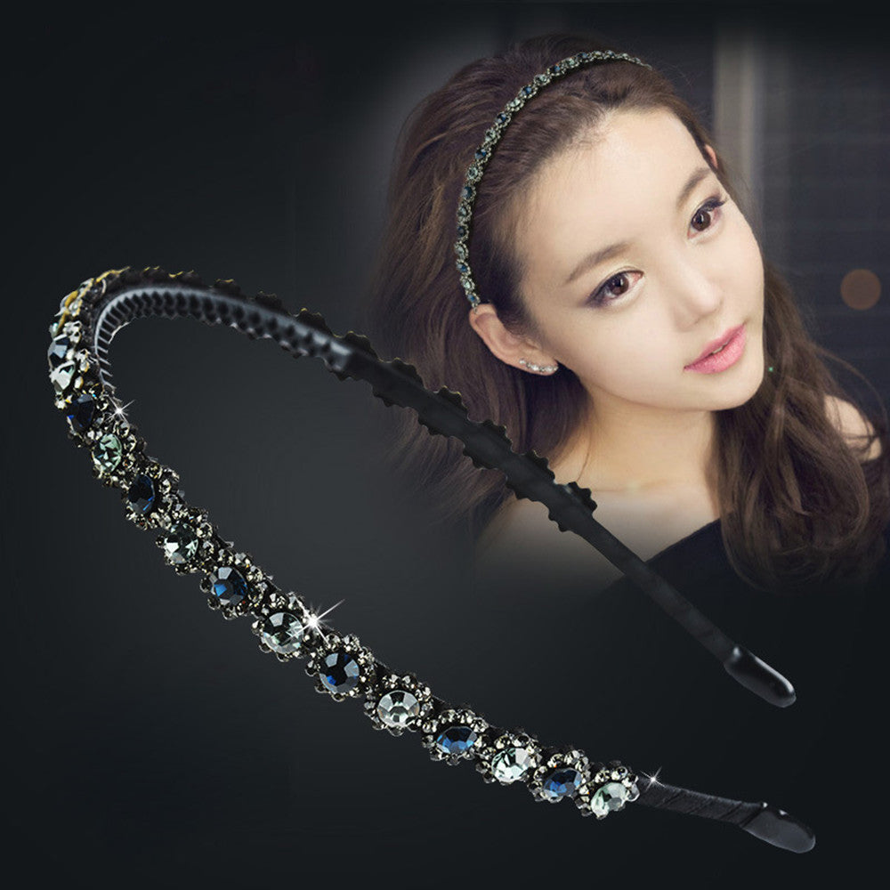 Rhinestone Flower Headband for Women