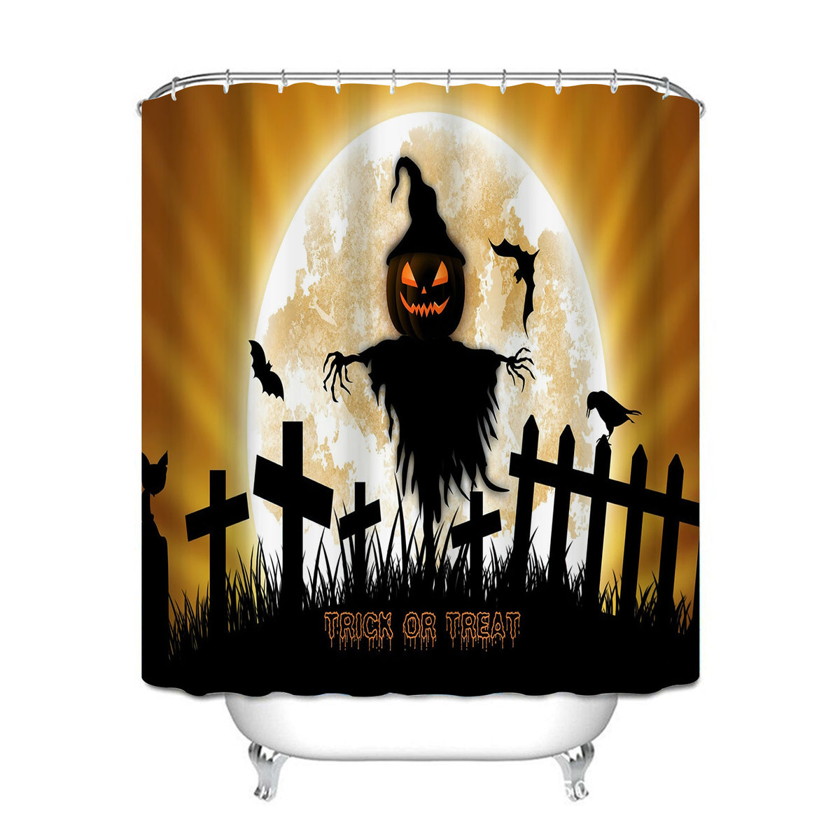 Waterproof Shower Curtain with Mildew Resistance - Cross Border North