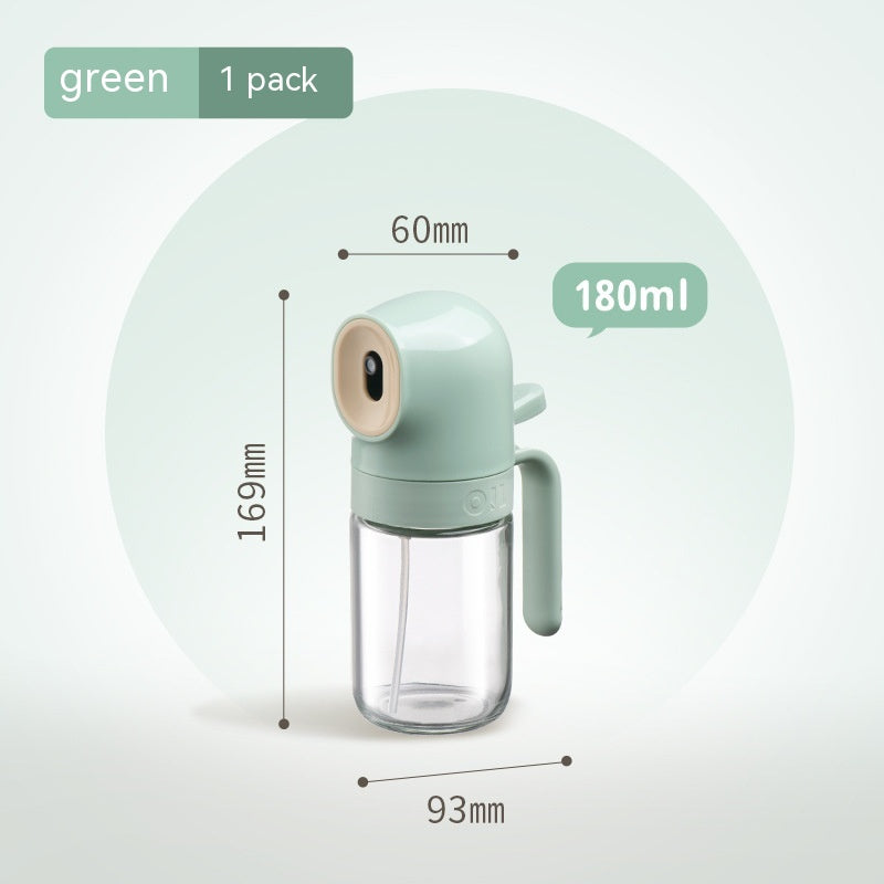 Glass Spray Oil Bottle Jar - Anti-Leakage Kitchen Oil Dispenser